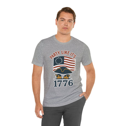 Party Like It’s 1776 T-Shirt – Revolutionary Spirit USA Tee - WhimSpin - https://whimspin.com