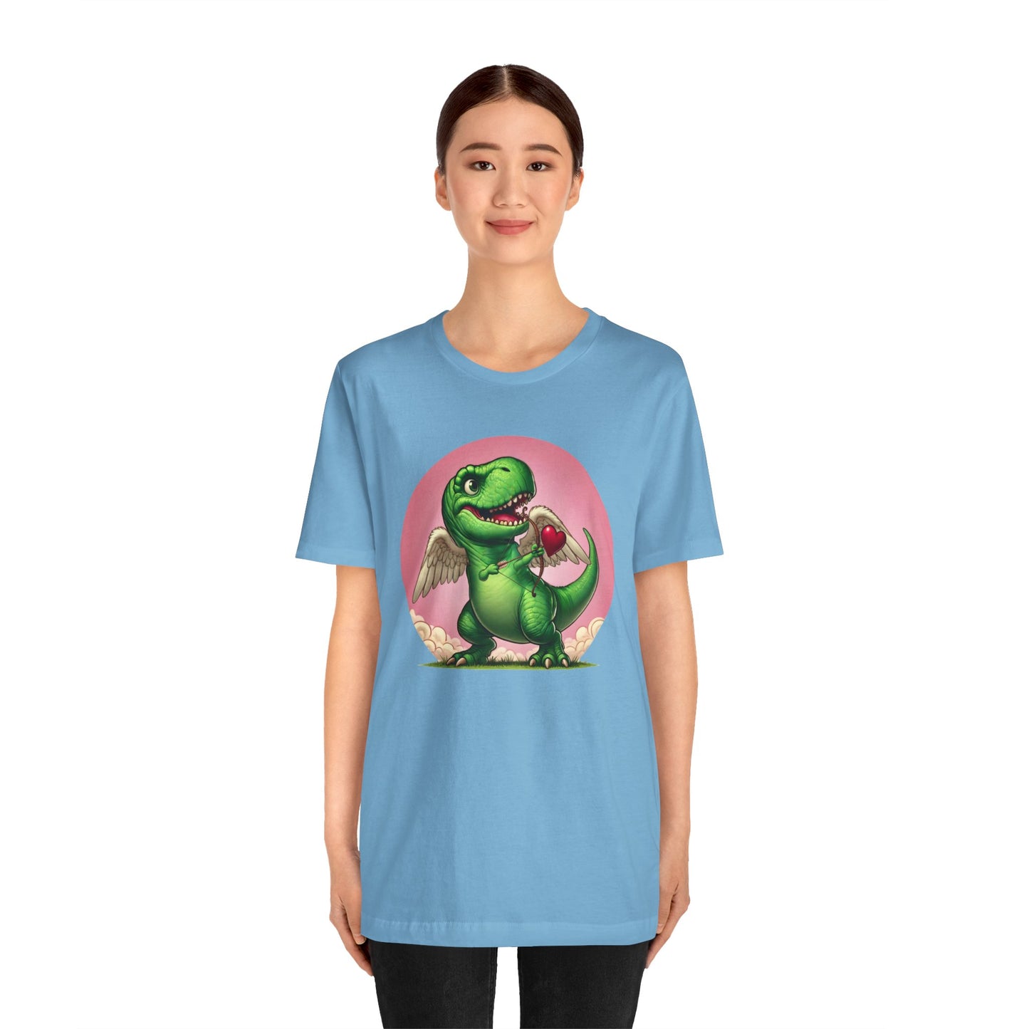 Cupidsaurus Rex T-Shirt – Funny Dinosaur Cupid Valentine’s Day Tee