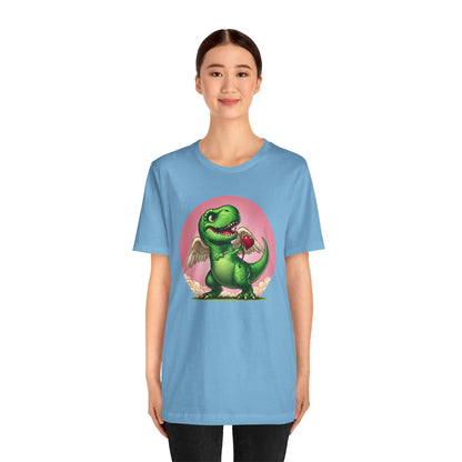 Cupidsaurus Rex T-Shirt – Funny Dinosaur Cupid Valentine’s Day Tee