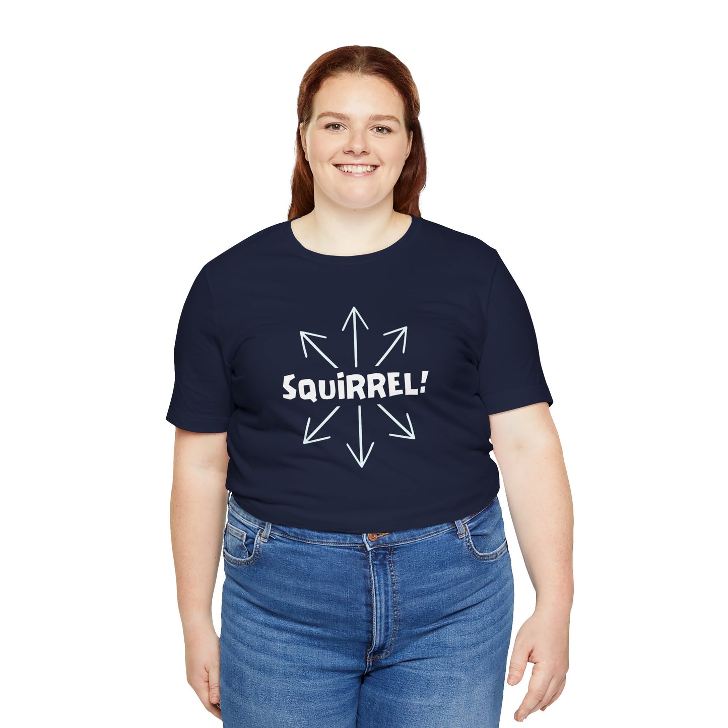 Squirrel! Distracted Mind T-Shirt – Funny Attention Graphic Tee