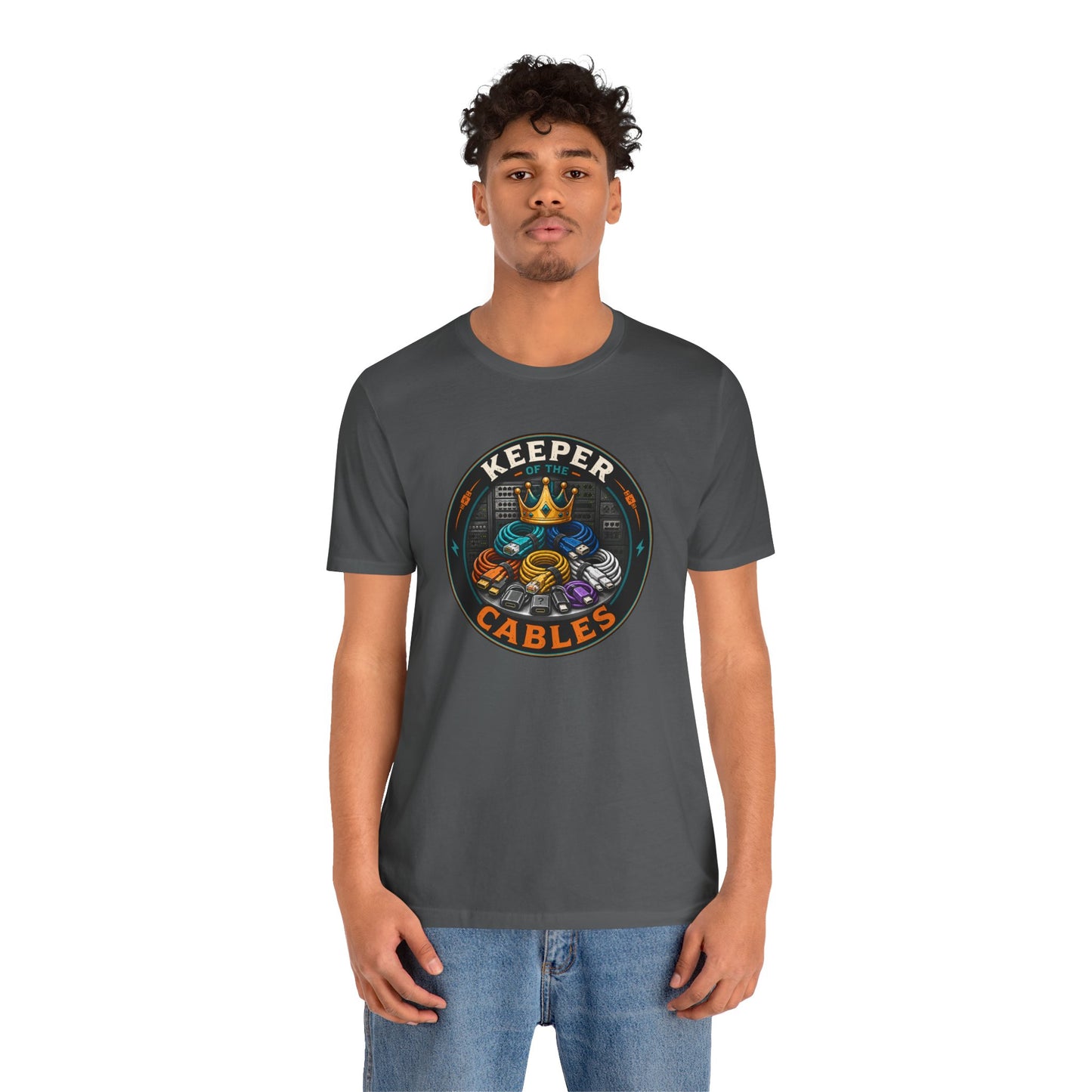 Keeper of the Cables T-Shirt – Funny Tech Dad Cable Tee