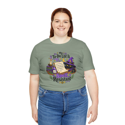My To-Do List Is Spell Resistant T-Shirt – Funny Witchy ADHD Tee