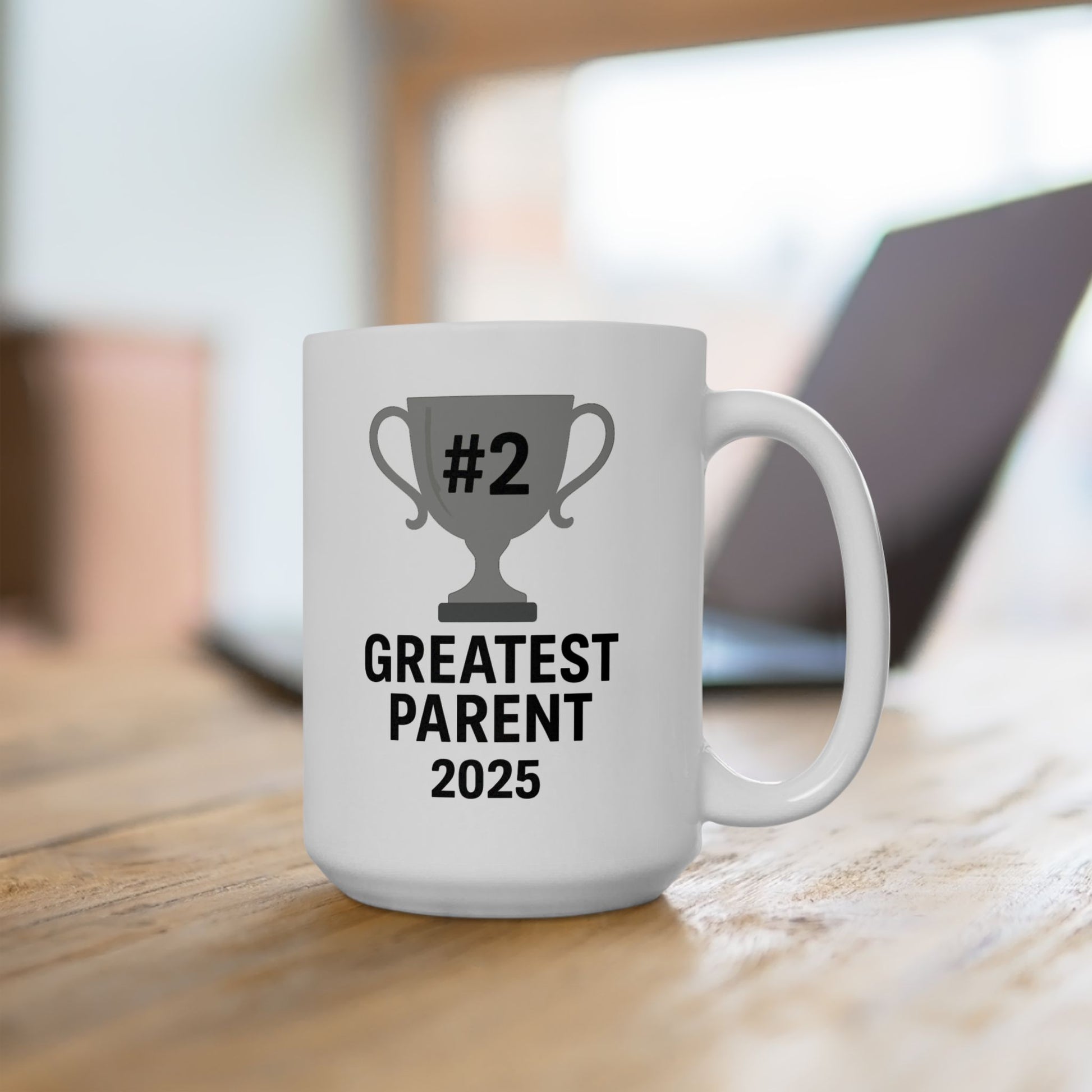 #2 Greatest Parent Mug – Funny 2025 Trophy Cup for Sarcastic Gift Giving - WhimSpin - https://whimspin.com