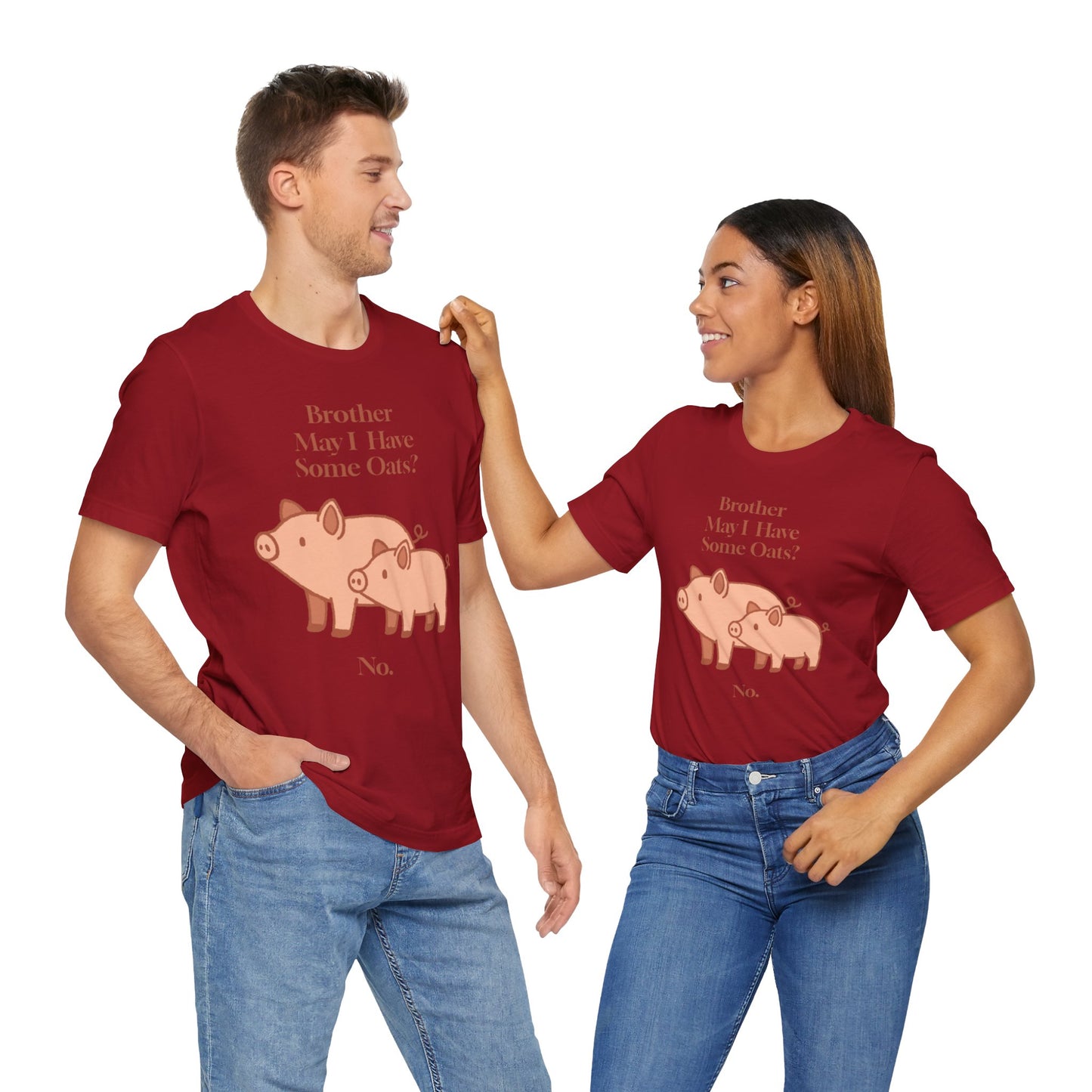 Brother May I Have Some Oats T-Shirt – Funny Viral Pig Meme Tee