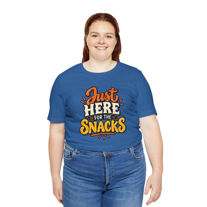 Just Here for the Snacks T-Shirt – Funny Halloween Foodie Tee