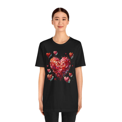 Impressionistic Heart T-Shirt – Artistic Valentine's Day Tee