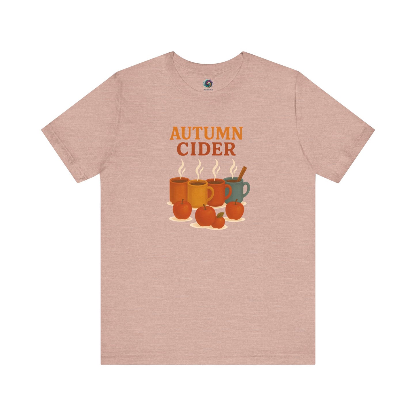 Autumn Cider T-Shirt – Cozy Fall Graphic Tee with Steaming Mugs