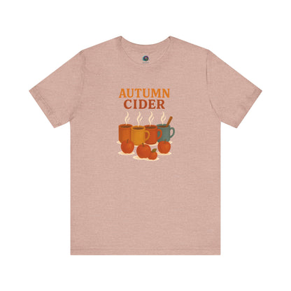 Autumn Cider T-Shirt – Cozy Fall Graphic Tee with Steaming Mugs