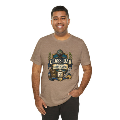 Chaotic Good Dad T-Shirt – RPG Gamer Dad Graphic Tee