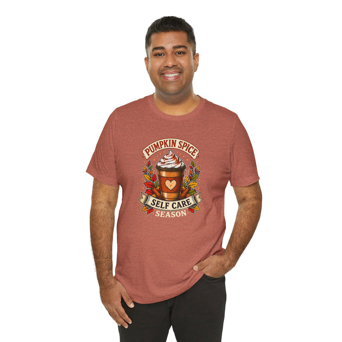 Pumpkin Spice Self Care Season T-Shirt – Funny Fall Coffee Tee