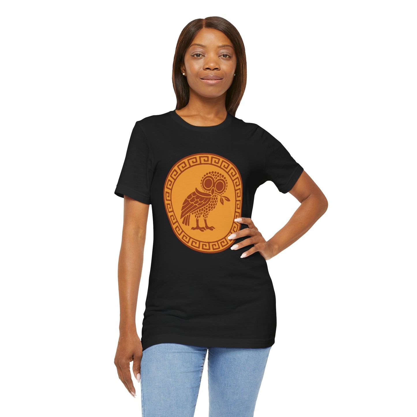 Athena’s Owl T-Shirt – Greek Mythology Bird Tee