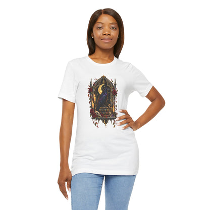Raven’s Reliquary Tee – Gothic Moonlit Raven T-shirt