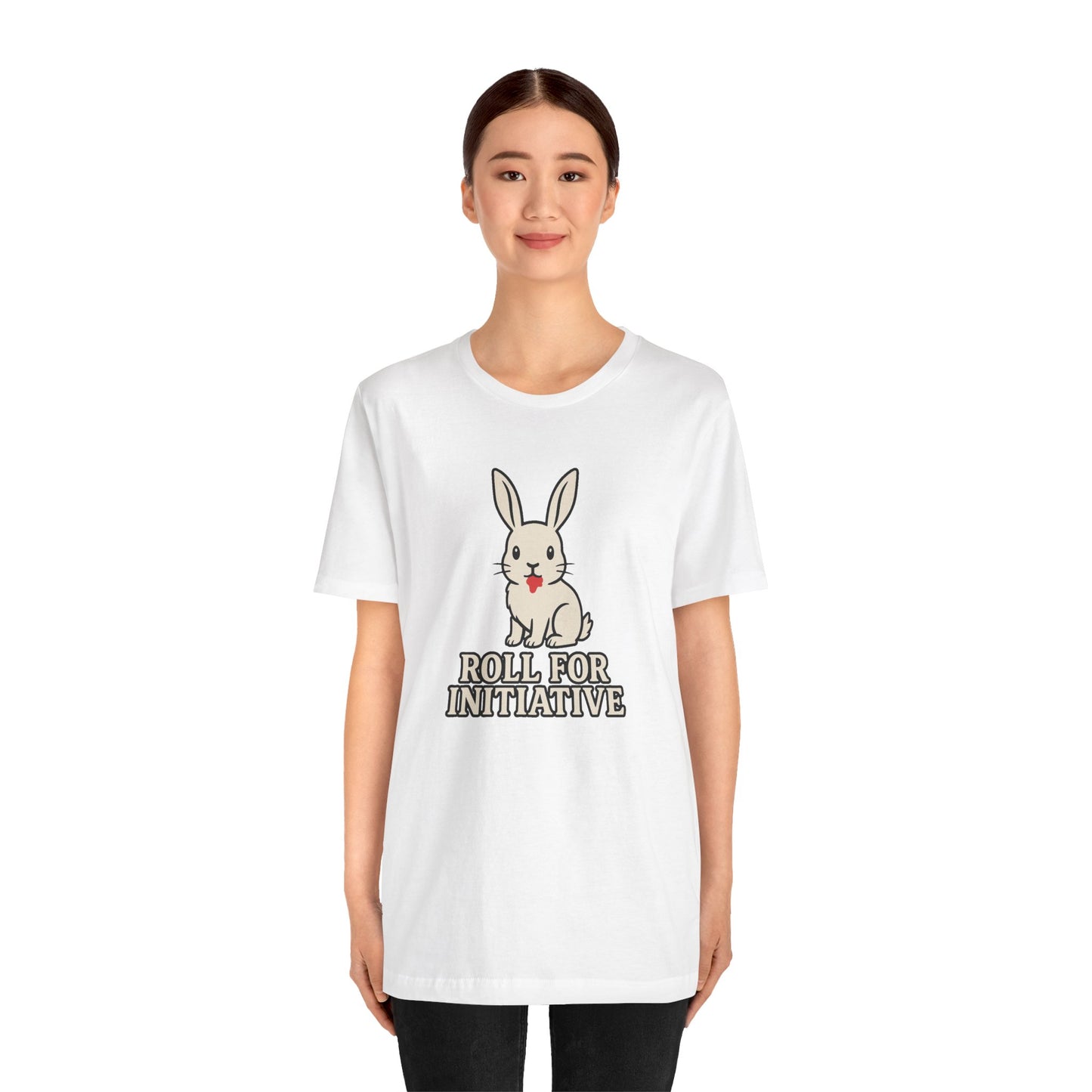 Roll for Initiative T-Shirt – Killer Bunny Humor Gaming Tee