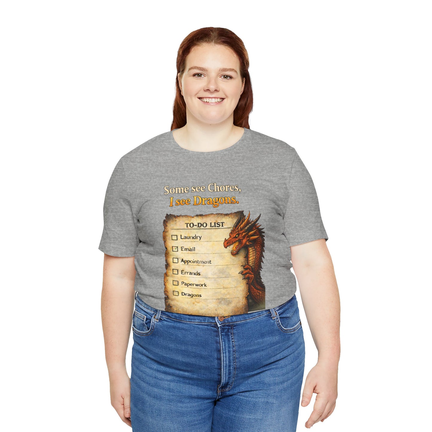 Some See Chores I See Dragons T-Shirt – Funny Fantasy Tee