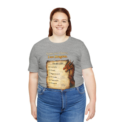 Some See Chores I See Dragons T-Shirt – Funny Fantasy Tee