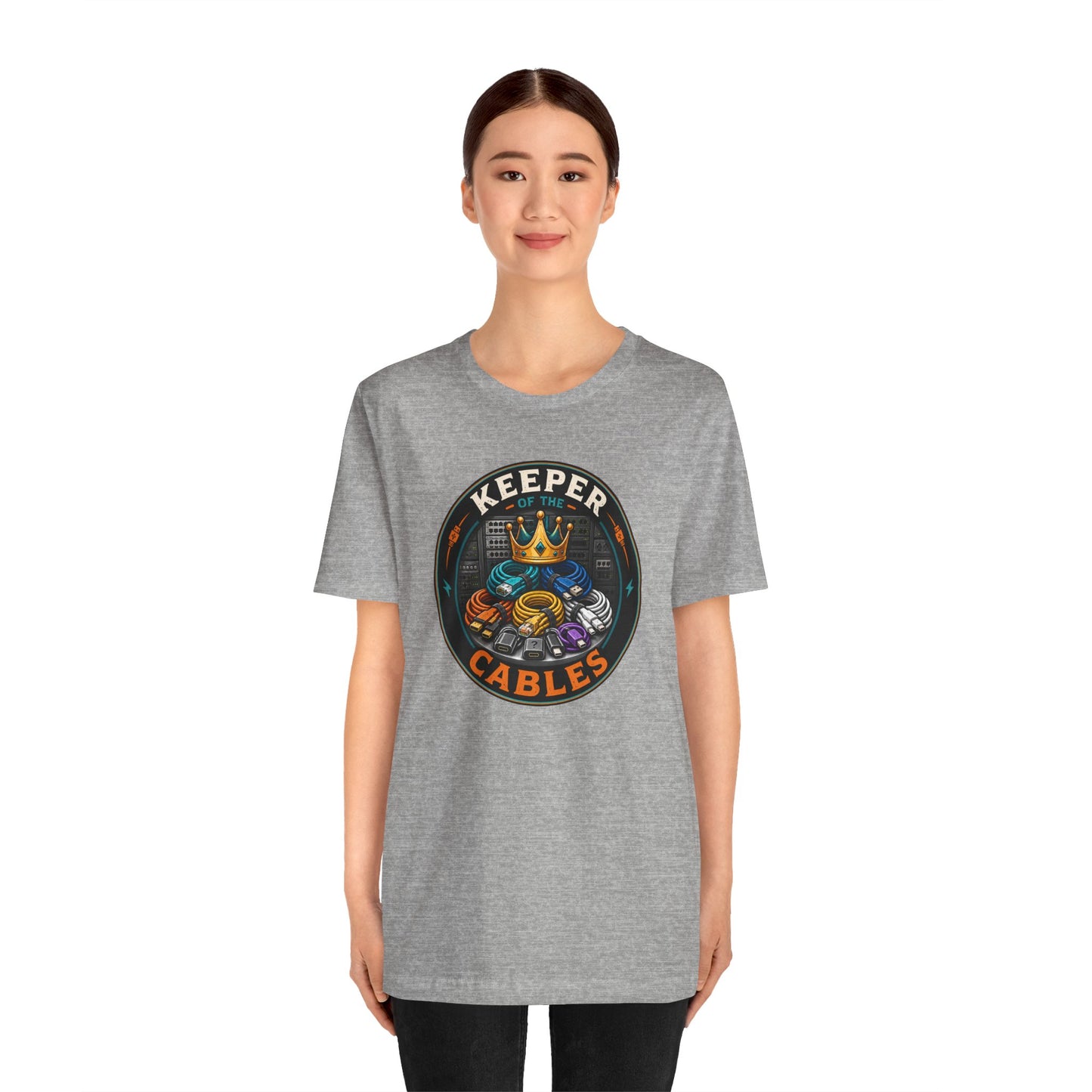 Keeper of the Cables T-Shirt – Funny Tech Dad Cable Tee