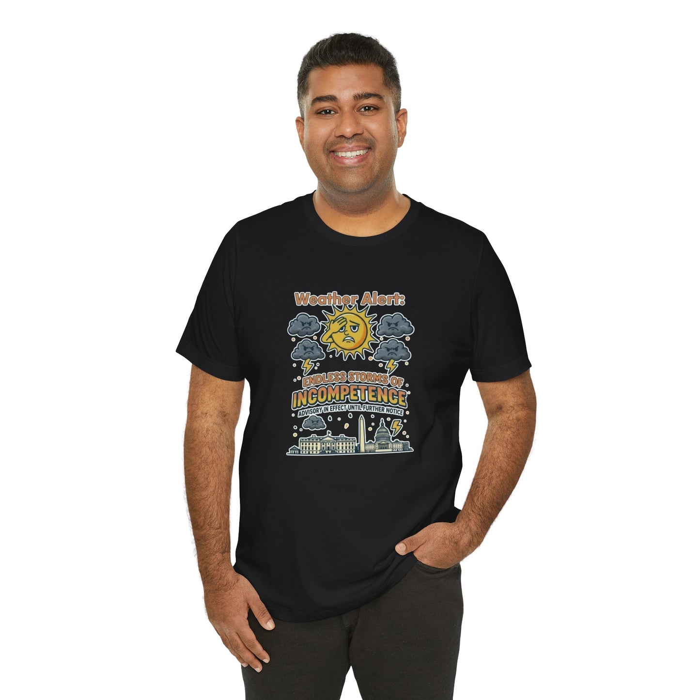 Weather Alert Political Satire T-Shirt – Funny Protest Shirt | Whimspin