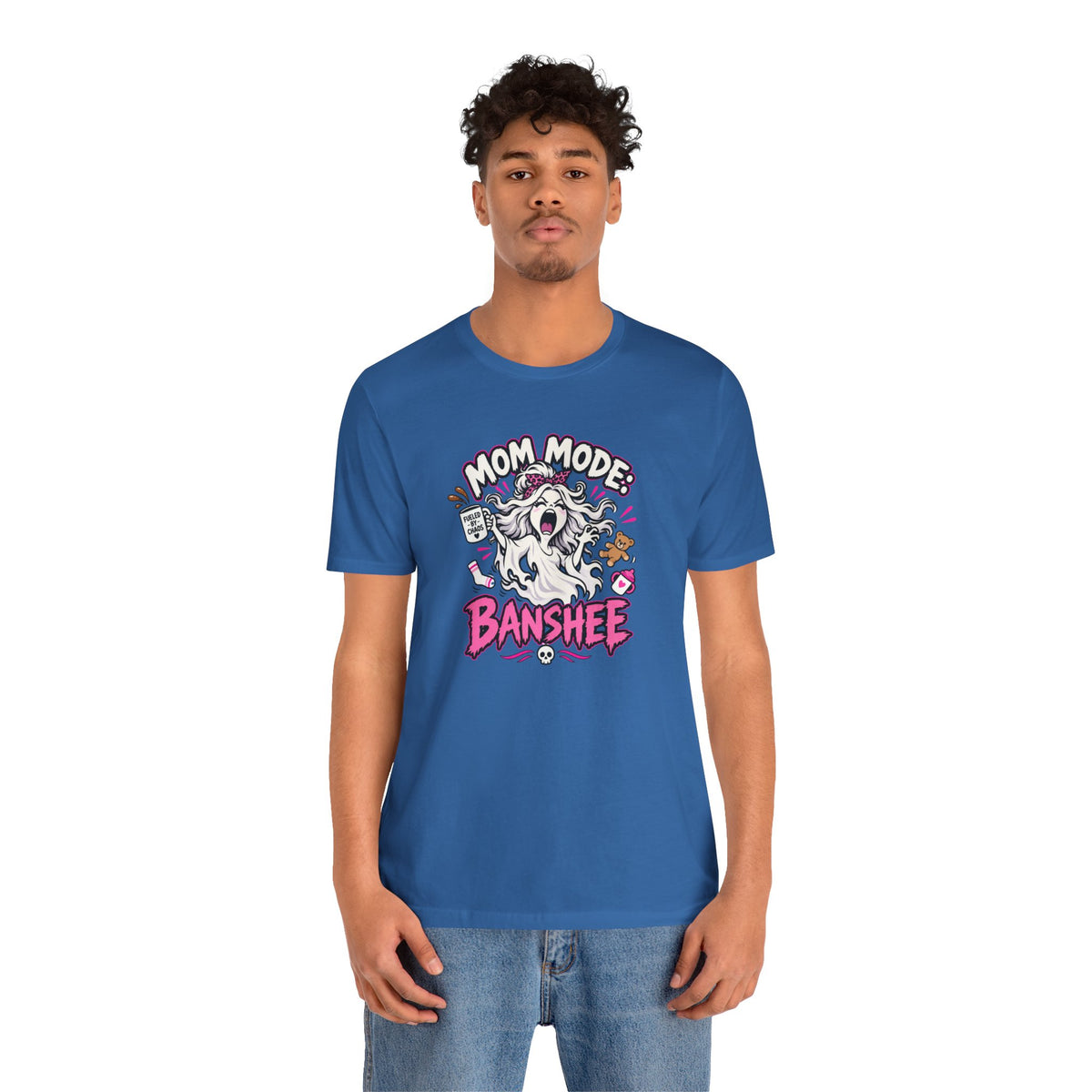 Mom Mode Banshee T-Shirt – Funny Chaotic Mom Halloween Tee