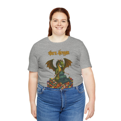 Yarn Dragon T-Shirt – Funny Knitting Dragon Shirt for Yarn Lovers