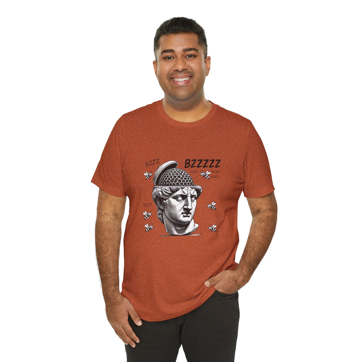 Hive Mind T-Shirt – Surreal Bee Group Think Parody Tee
