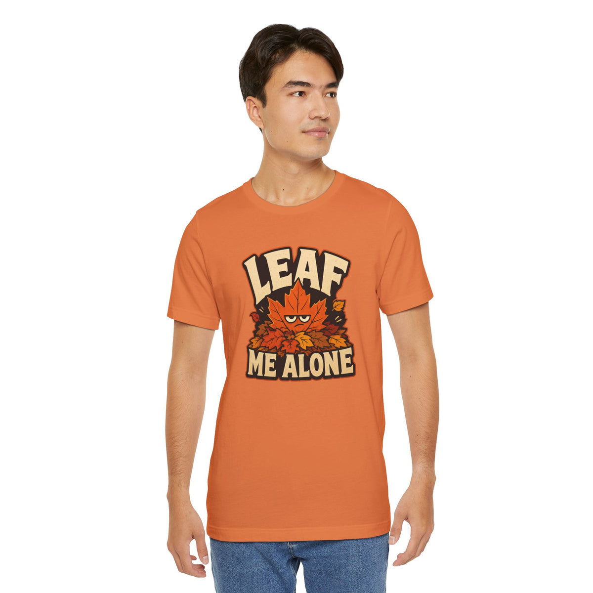 Leaf Me Alone T-Shirt – Funny Fall Introvert Leaves Tee