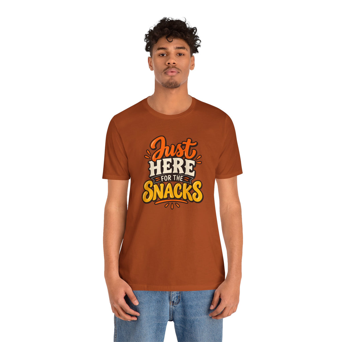 Just Here for the Snacks T-Shirt – Funny Halloween Foodie Tee