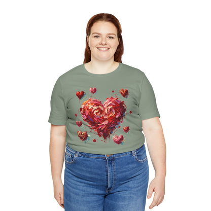 Impressionistic Heart T-Shirt – Artistic Valentine's Day Tee