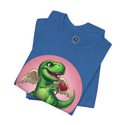 Cupidsaurus Rex T-Shirt – Funny Dinosaur Cupid Valentine’s Day Tee
