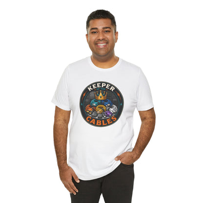 Keeper of the Cables T-Shirt – Funny Tech Dad Cable Tee