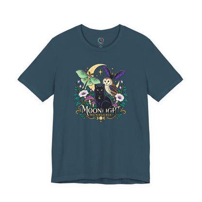 Moonlight Menagerie T-Shirt – Witchy Nocturnal Animals Tee