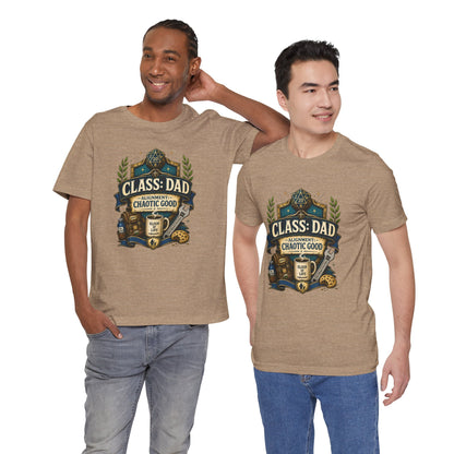 Chaotic Good Dad T-Shirt – RPG Gamer Dad Graphic Tee