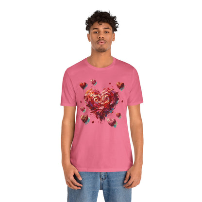 Impressionistic Heart T-Shirt – Artistic Valentine's Day Tee