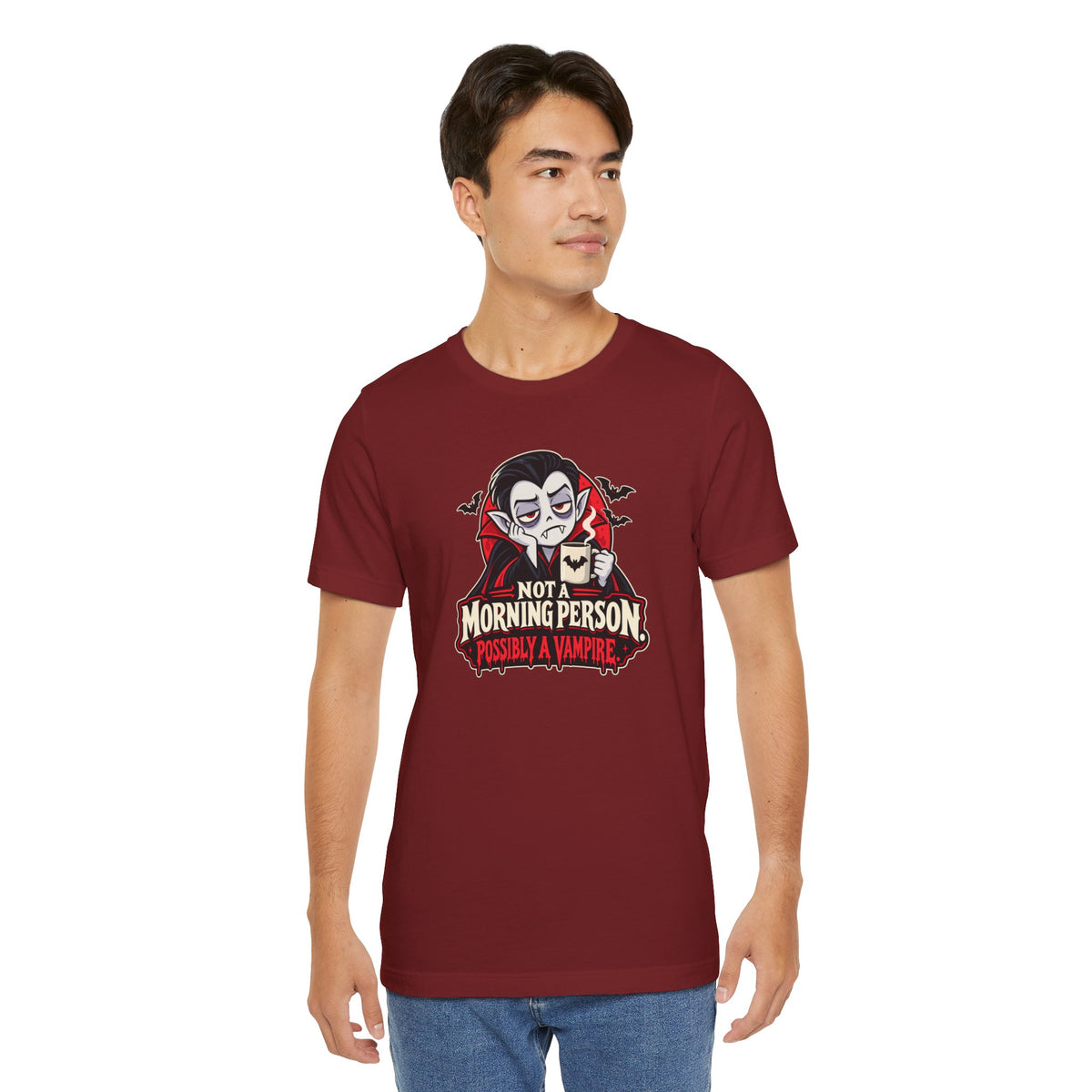 Not a Morning Person Possibly a Vampire T-Shirt – Funny Halloween Tee