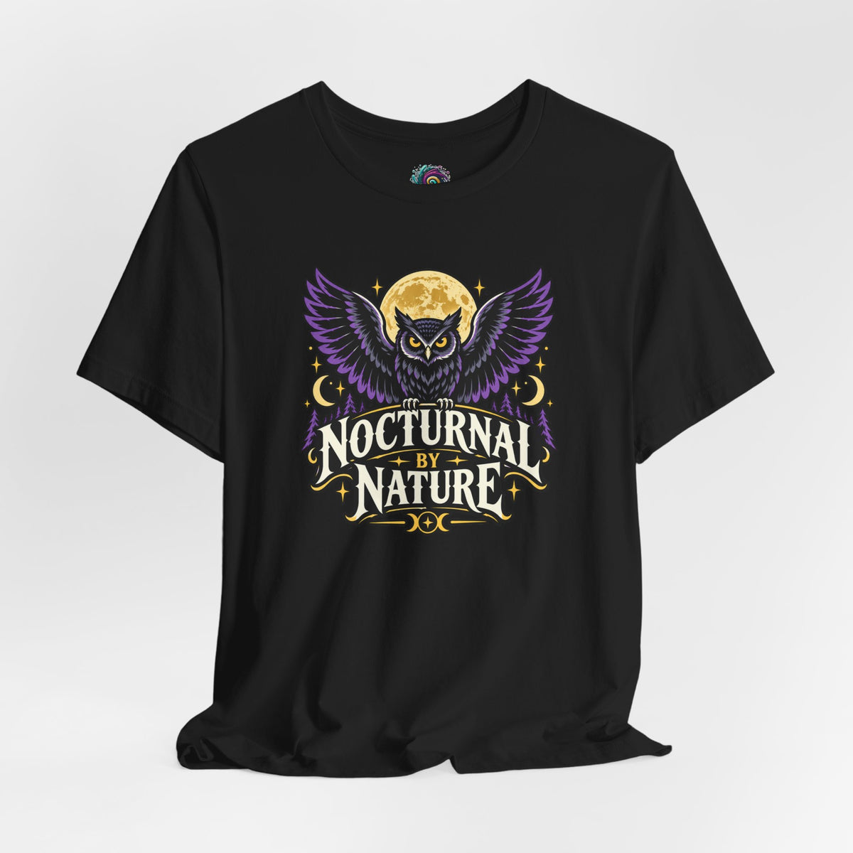 Nocturnal by Nature T-Shirt – Moonlit Owl Graphic Tee