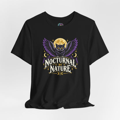 Nocturnal by Nature T-Shirt – Moonlit Owl Graphic Tee