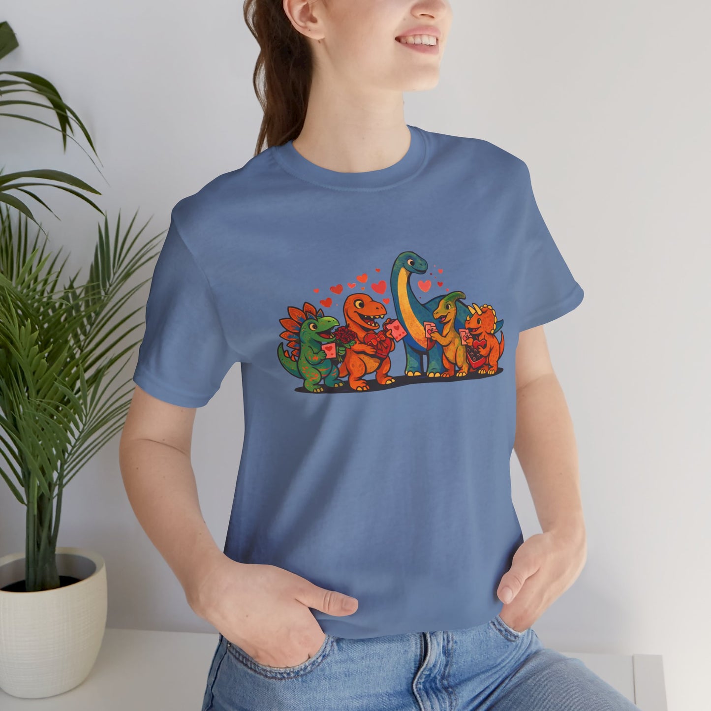 Dinosaur Valentines T-Shirt – Cute Dino Valentine’s Day Tee