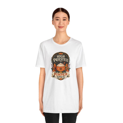 High Priestess of Pumpkin Spice T-Shirt – Funny Fall Tee