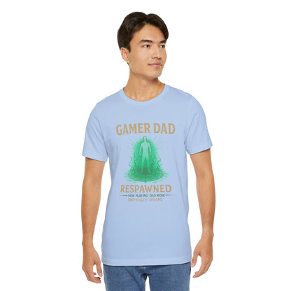 Gamer Dad Respawned T-Shirt – Funny New Fatherhood Gaming Tee