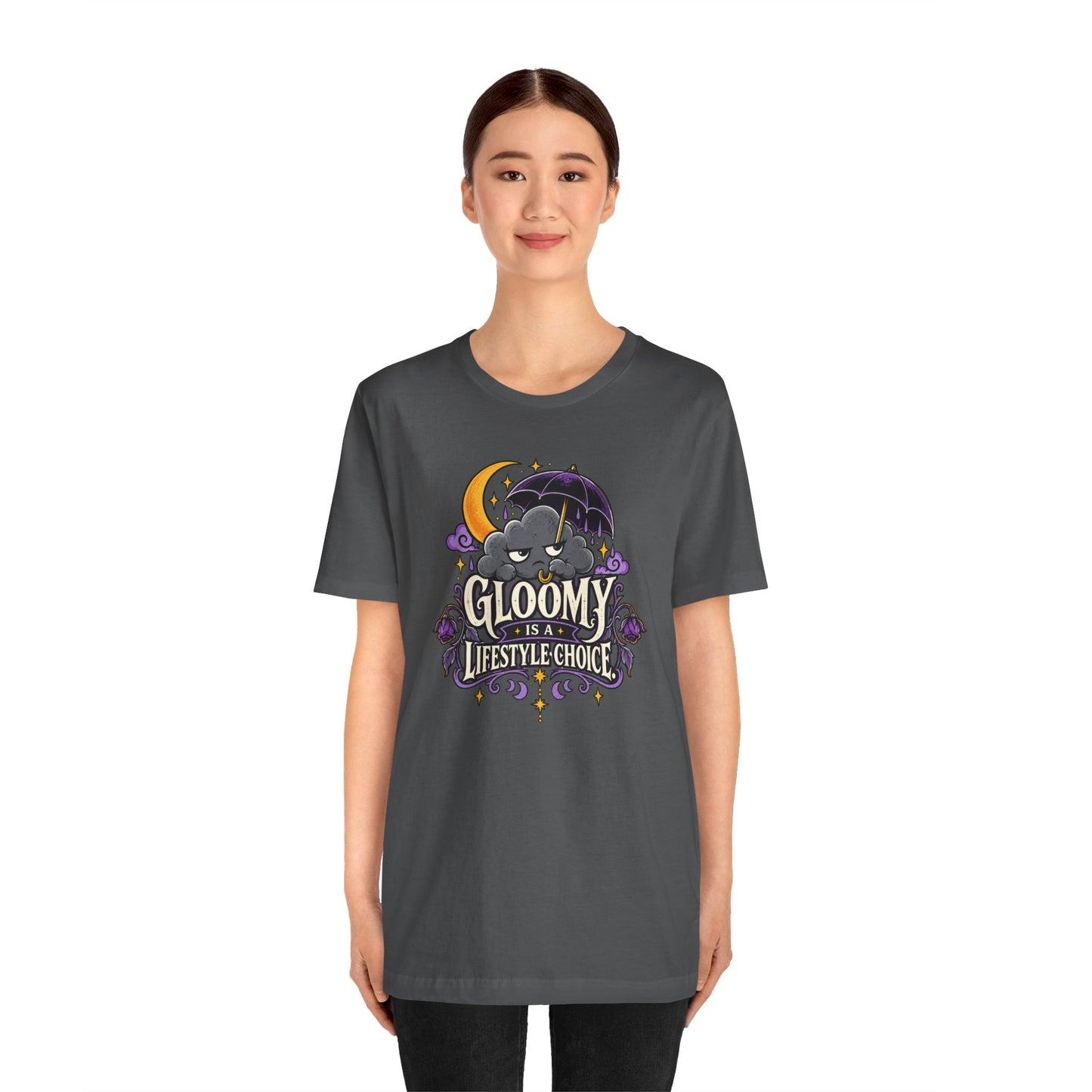 Gloomy Is a Lifestyle Choice T-Shirt – Funny Goth Halloween Tee