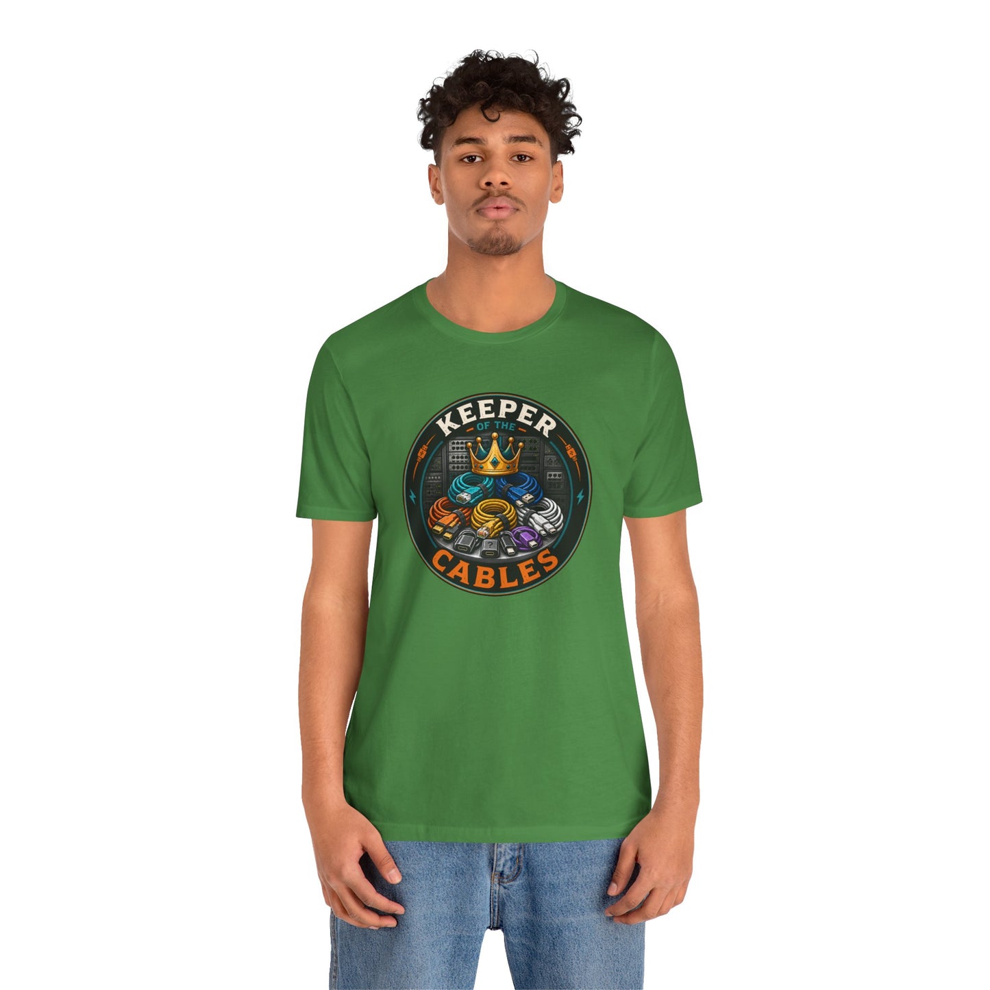 Keeper of the Cables T-Shirt – Funny Tech Dad Cable Tee
