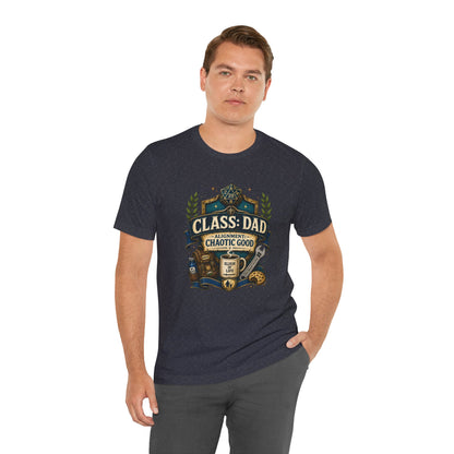 Chaotic Good Dad T-Shirt – RPG Gamer Dad Graphic Tee