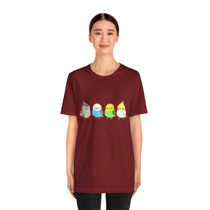 Chirpy Flock Bird T-Shirt – Cute Tee for Animal Lovers - WhimSpin - https://whimspin.com