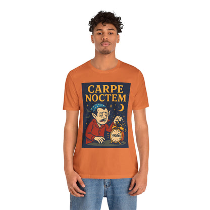 Carpe Noctem Vampire T-Shirt – Funny Halloween Tee for Night Owls