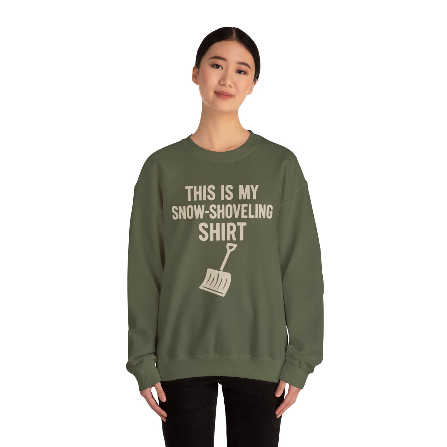 This Is My Snow-Shoveling Shirt – Funny Winter Chore Sweatshirt