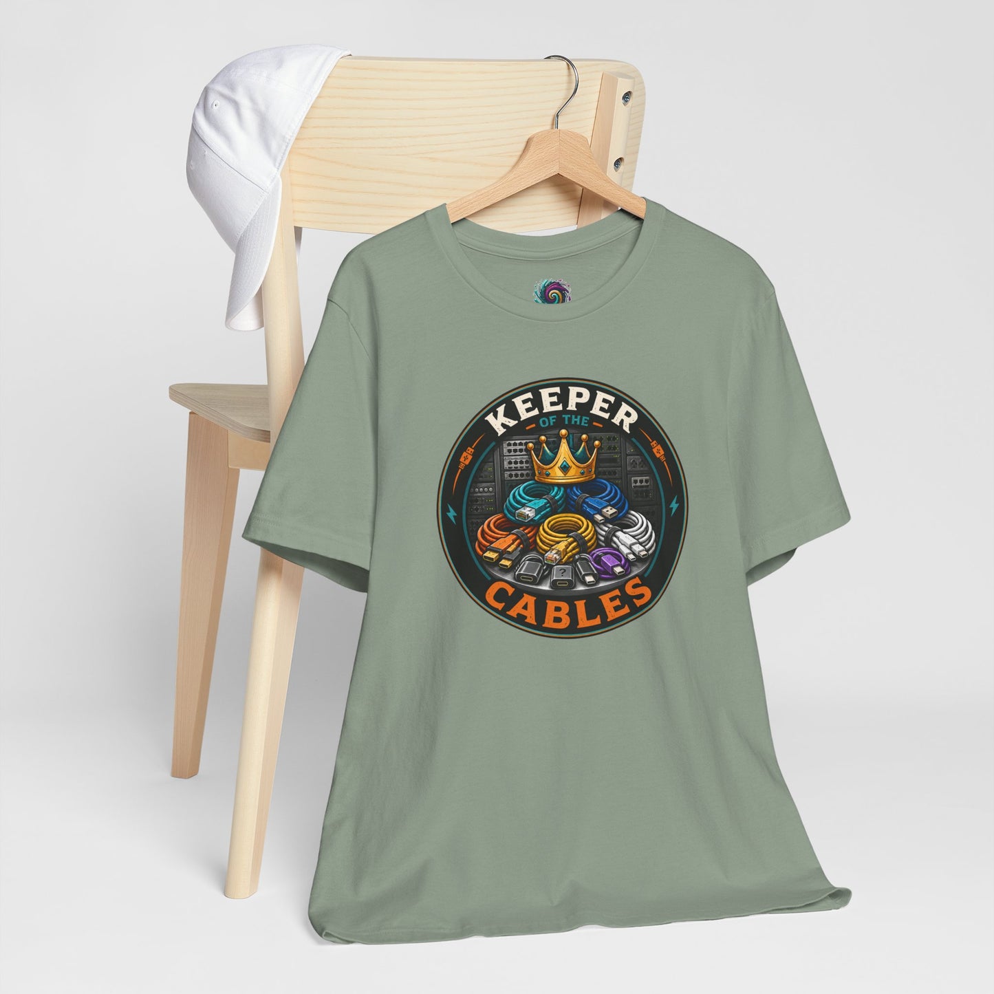 Keeper of the Cables T-Shirt – Funny Tech Dad Cable Tee