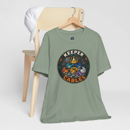 Keeper of the Cables T-Shirt – Funny Tech Dad Cable Tee
