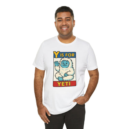 Y Is for Yeti T-Shirt – Cute Winter Monster Tee from the Monster Alphabet Series
