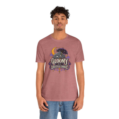 Gloomy Is a Lifestyle Choice T-Shirt – Funny Goth Halloween Tee