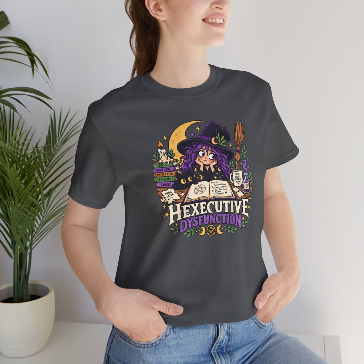 Hexecutive Dysfunction T-Shirt - Funny Witchy ADHD Humor Tee
