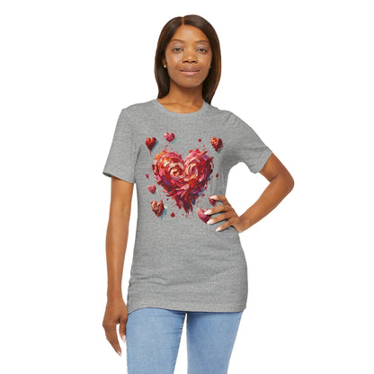 Impressionistic Heart T-Shirt – Artistic Valentine's Day Tee